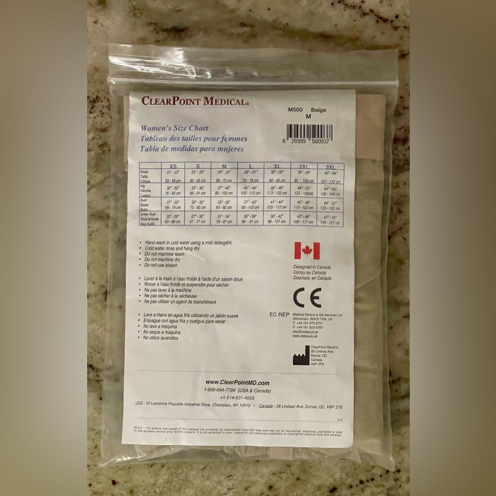 ClearPoint Medical Compression Vest w/ Sleeves #500 Post-Op Surgical Garment | M - Picture 4 of 7